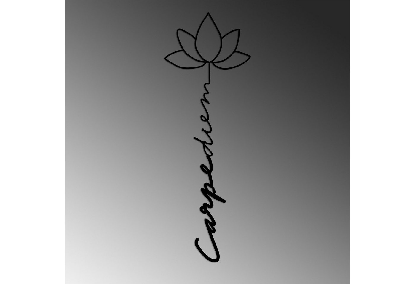 Wallity Wanddekoobjekt 100% METAL (Thickness: 1,5 mm), 21 x 60 cm L3496 – Bild 5 von 5