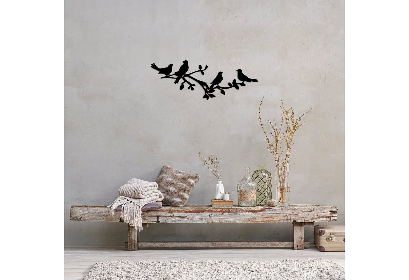 Wallity Wanddekoobjekt 100% METAL (Thickness: 1,5 mm), 70 x 26 cm L2254 – Bild 3 von 5