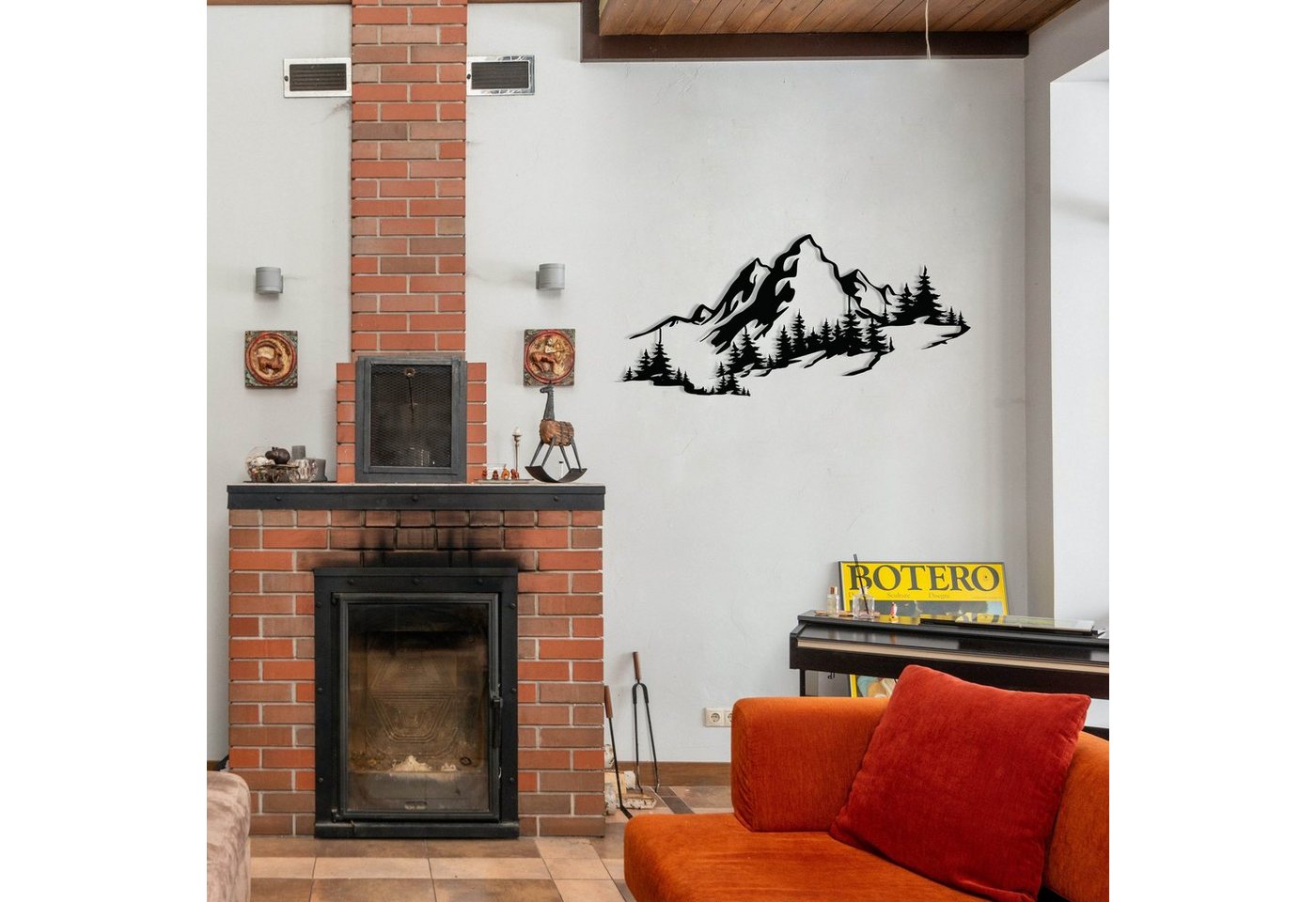 Wallity Wanddekoobjekt Natur (1 St., Walldeko), Stabile Metallkonstruktion, Einfache Wandmontage – Bild 3 von 5