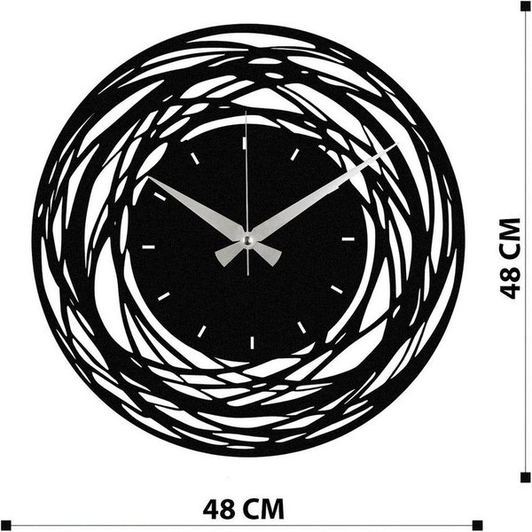 Wallity Wanduhr 100% METAL (Thickness: 1,2mm), 48 x 48 cm Z1422