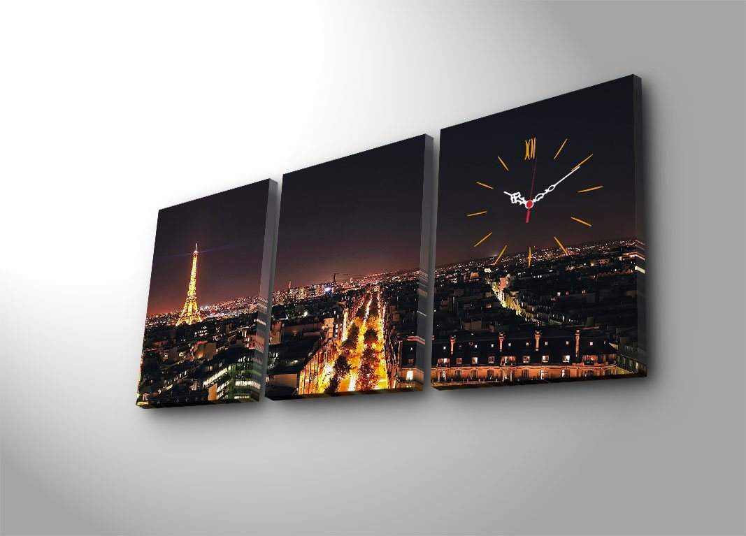 Wallity Wanduhr 100% SUEDE CANVAS, 30 x 40 cm (3 Pieces) A3615 – Bild 4 von 4