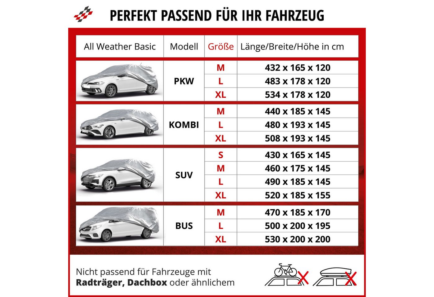 WALSER Autoplane All Weather Basic SUV S (1-St., 1 Stück) – Bild 5 von 5