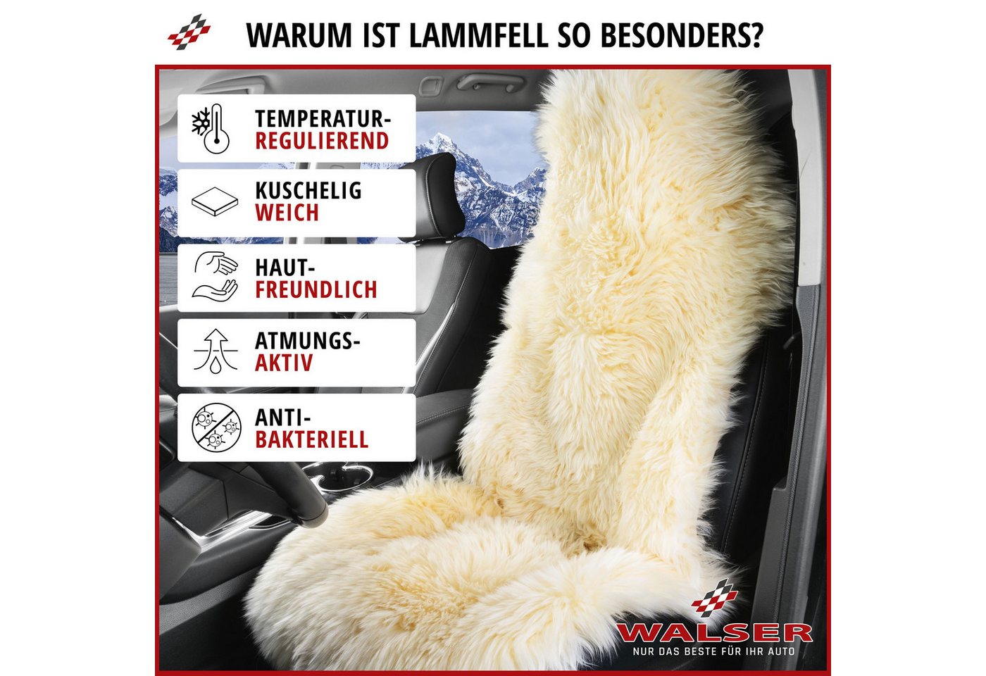 WALSER Autositzbezug Autositzaufleger Marla, 1 Stück, 1-tlg. – Bild 2 von 5