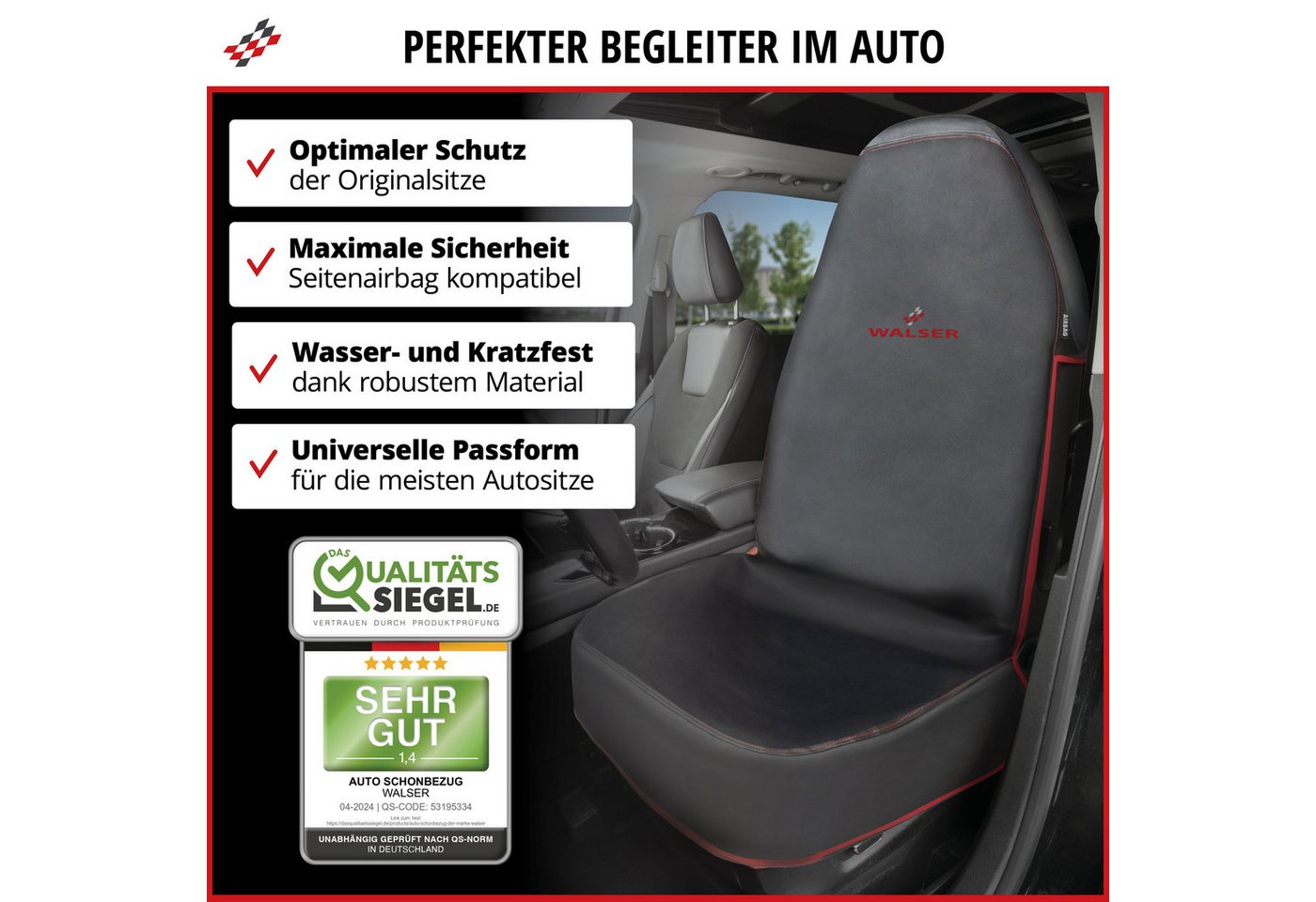 WALSER Autositzbezug Autositzbezug Guardian, 1 Vordersitzbezug 1tlg, 1-tlg. – Bild 2 von 5