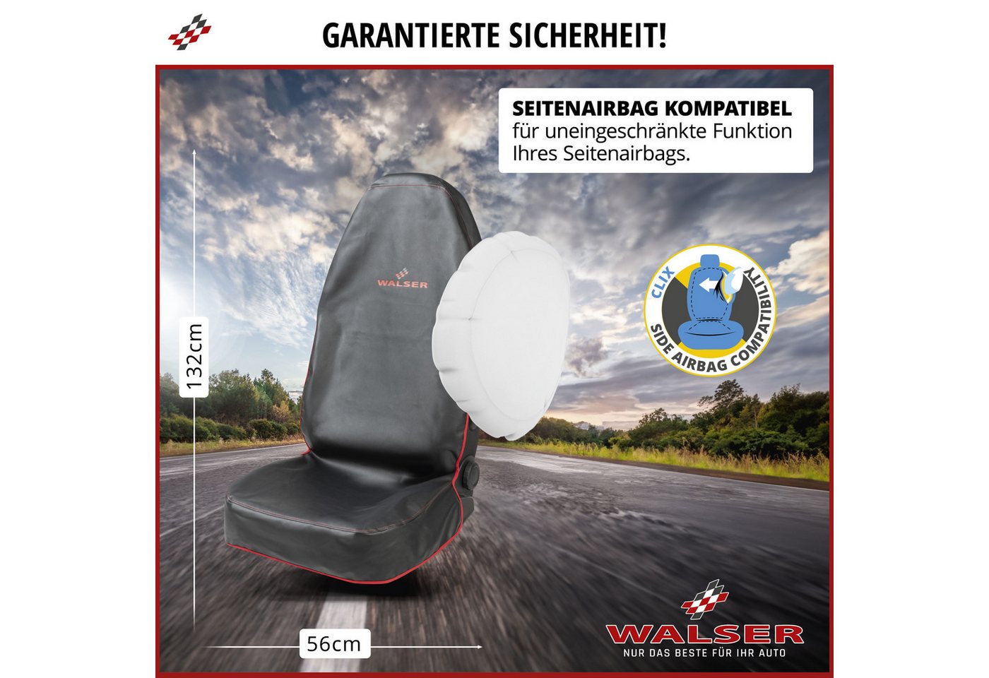 WALSER Autositzbezug Autositzbezug Guardian, 1 Vordersitzbezug 1tlg, 1-tlg. – Bild 4 von 5