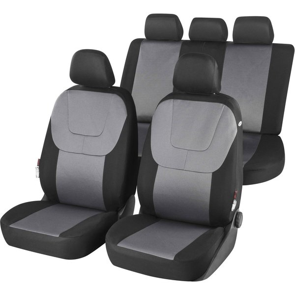WALSER Autositzbezug Autositzbezug Twill, 2 Vordersitzbezüge 2tlg, 1 Rücksitzbezug 5tlg, 5 Kopfstützenbezüge, 14-tlg.