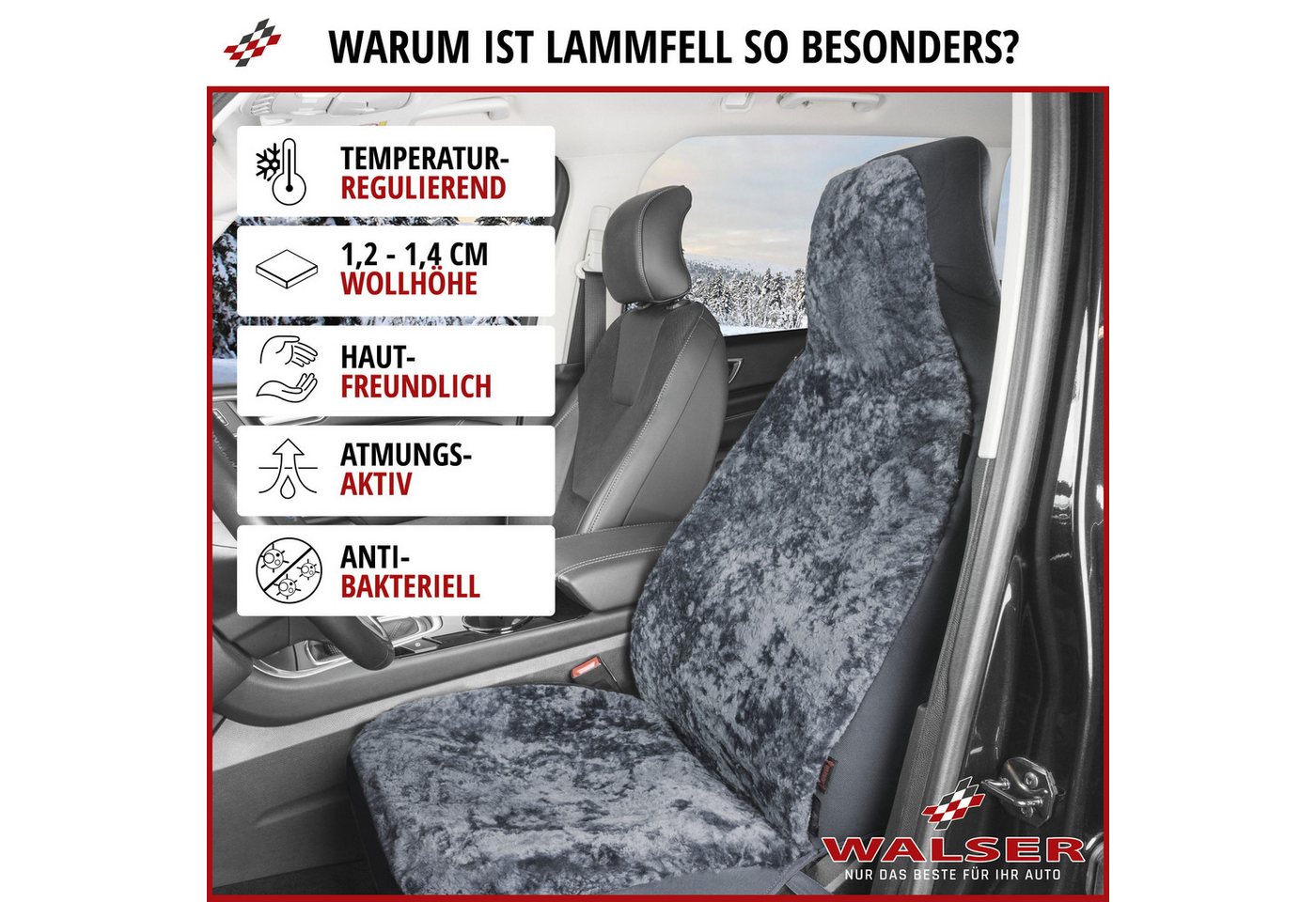 WALSER Autositzbezug Autositzbezug Zoya, 1 Vordersitzbezug 1tlg, 1-tlg. – Bild 2 von 5