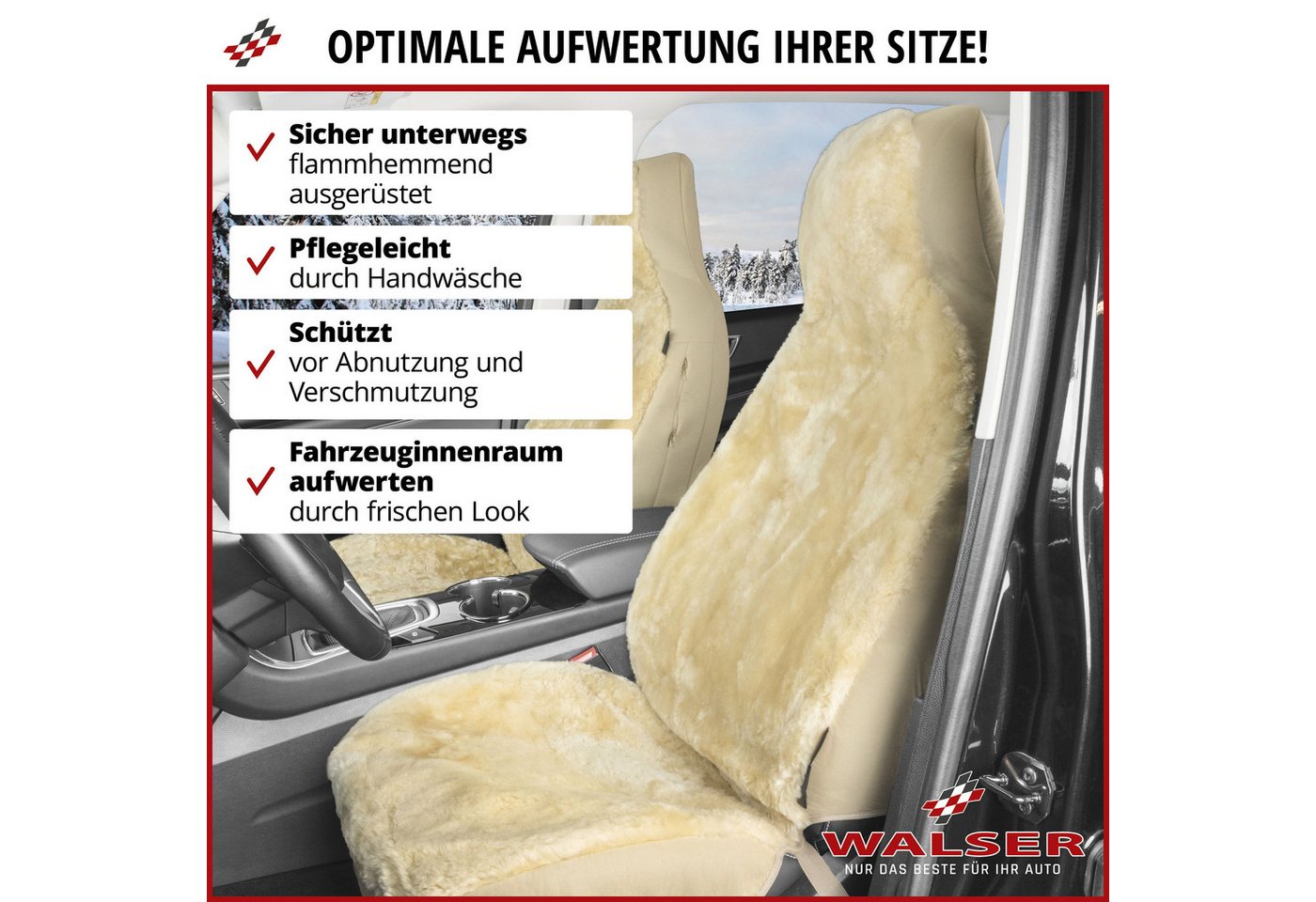 WALSER Autositzbezug Autositzbezug Zoya, 1 Vordersitzbezug 1tlg, 1-tlg. – Bild 4 von 5