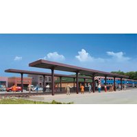 Überdachter Bahnsteig
