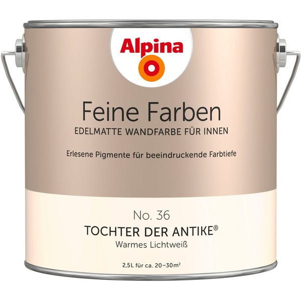 36 Tochter der Antike innen warmeslichtweiß edelmatt weiß, 2.5l
