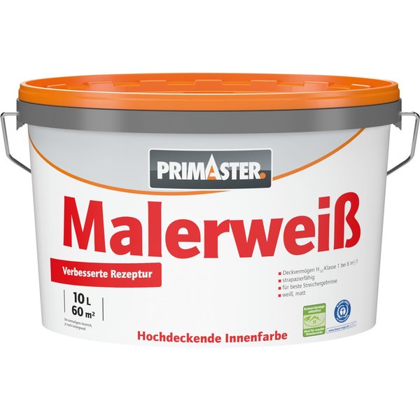 Primaster Wandfarbe Primaster Wandfarbe Malerweiß