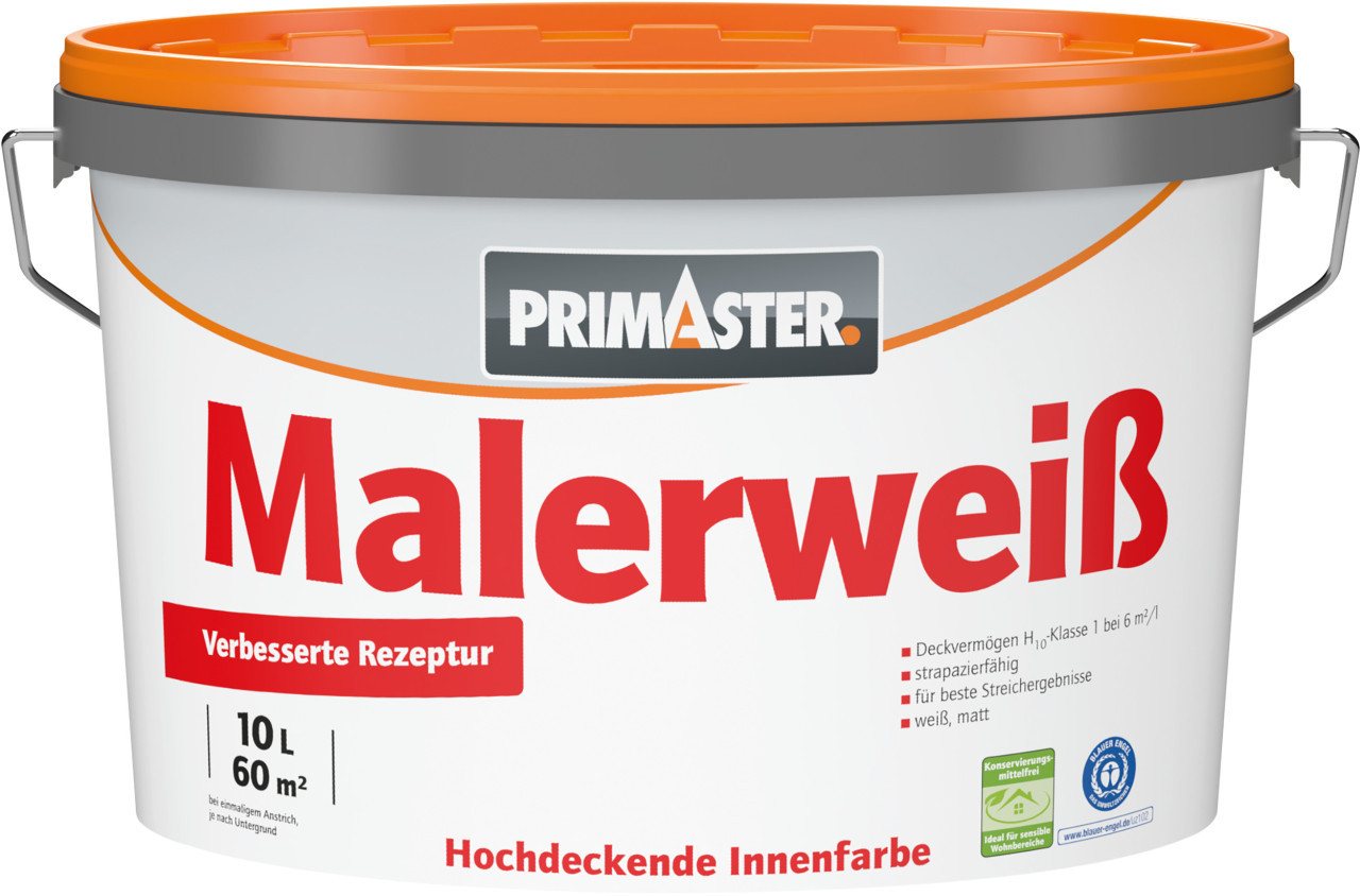 Primaster Wandfarbe Primaster Wandfarbe Malerweiß – Bild 2 von 2