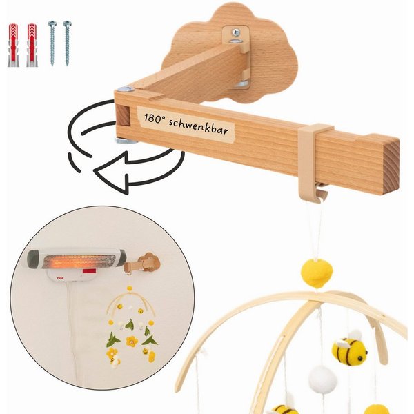 Astrein Wandhalter ASTREIN®, Mobile Halterung für die Wand, Schwenkbarer Halter