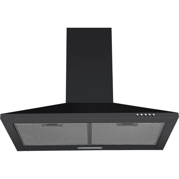 PKM Wandhaube PKM 6091BH Dunstabzugshaube, 60 cm, schwarz 60 cm breit, schwarz, 3 Leistungsstufen, LED-Beleuchtung