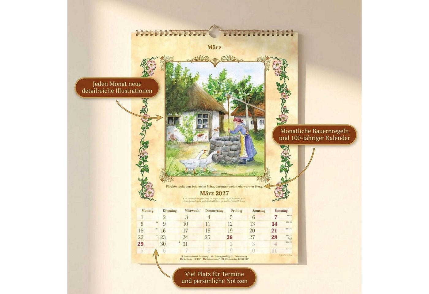 Wandkalender Bauernkalender 2027 – Bild 2 von 5