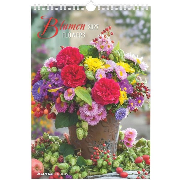 Wandkalender Blumen 2027