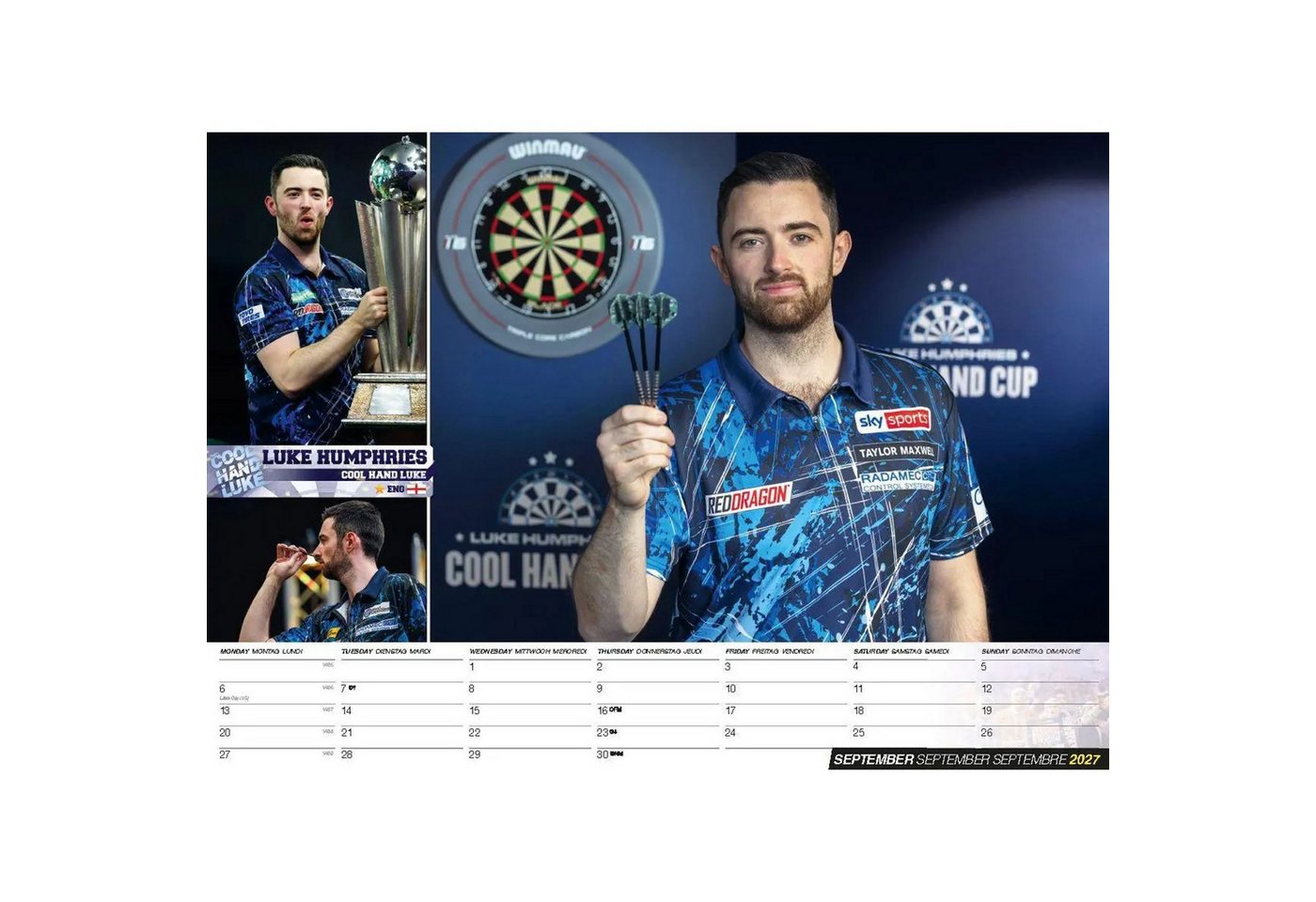 Wandkalender Darts Kalender 2027 – Bild 4 von 5