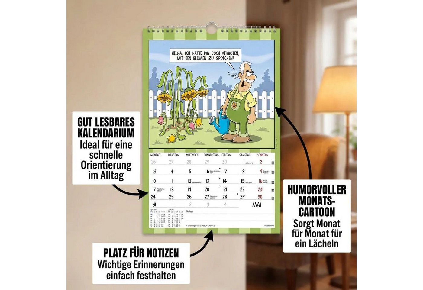 Wandkalender Der Rentner-Kalender 2027 – Bild 2 von 5