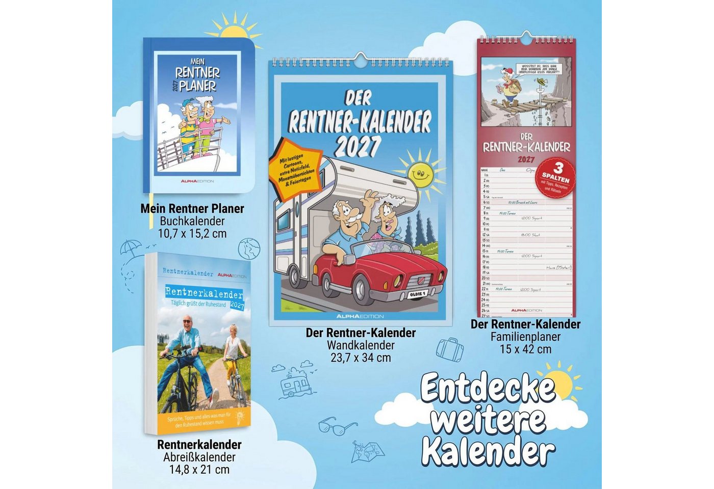 Wandkalender Der Rentner-Kalender 2027 – Bild 5 von 5