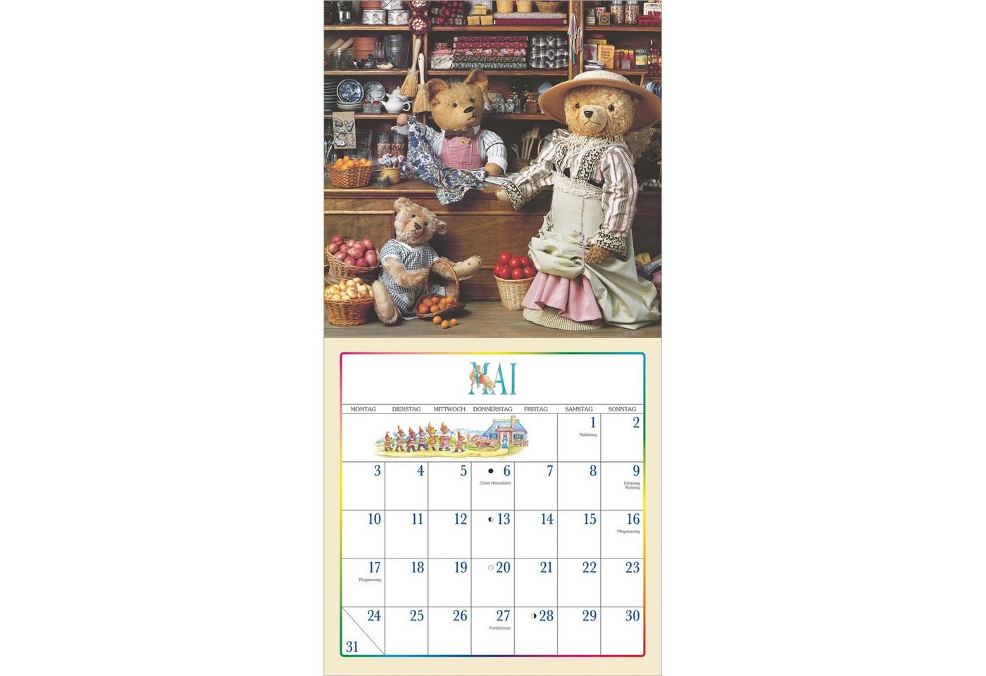 Wandkalender Der Teddybär Kalender 2027 – Bild 4 von 5