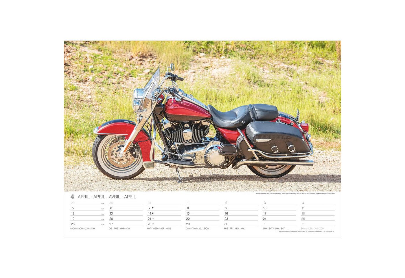 Wandkalender Harleys 2027 – Bild 3 von 5