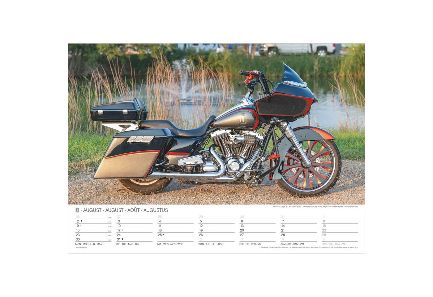 Wandkalender Harleys 2027 – Bild 5 von 5