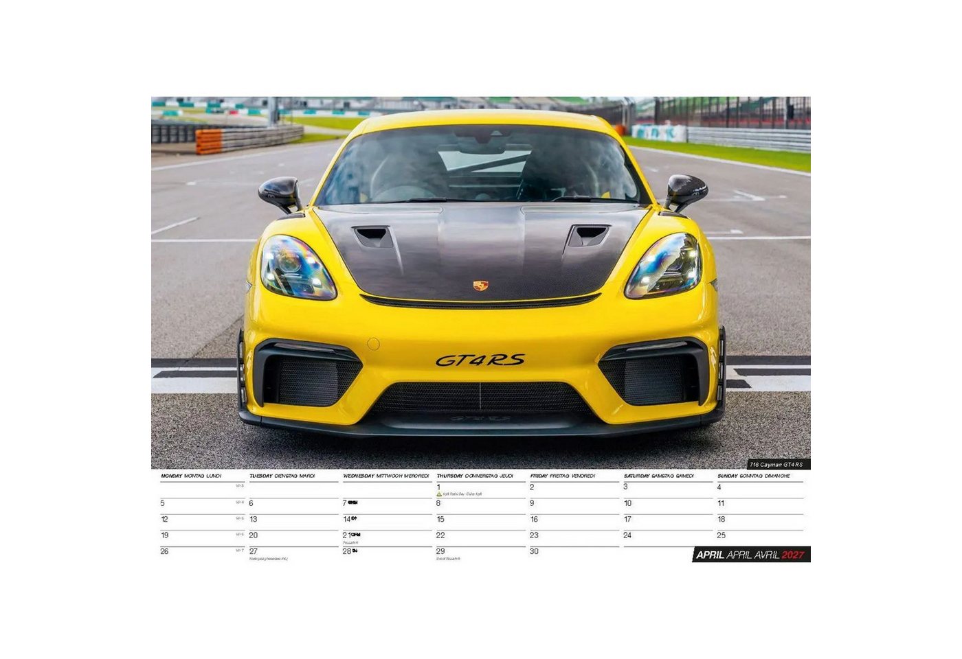 Wandkalender Porsche Kalender 2027 – Bild 3 von 5
