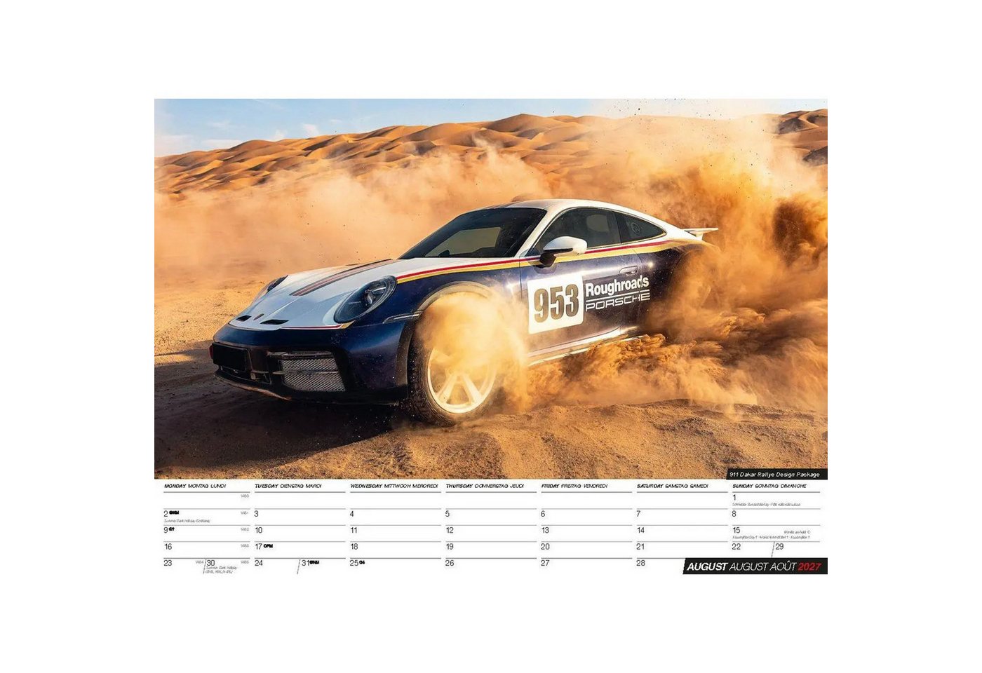 Wandkalender Porsche Kalender 2027 – Bild 4 von 5