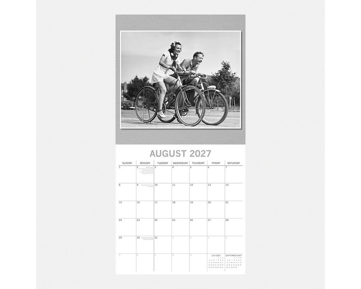 Wandkalender TGSC, Klassische Fotografie Kalender 2027 – quadratischer Wandkale – Bild 3 von 3