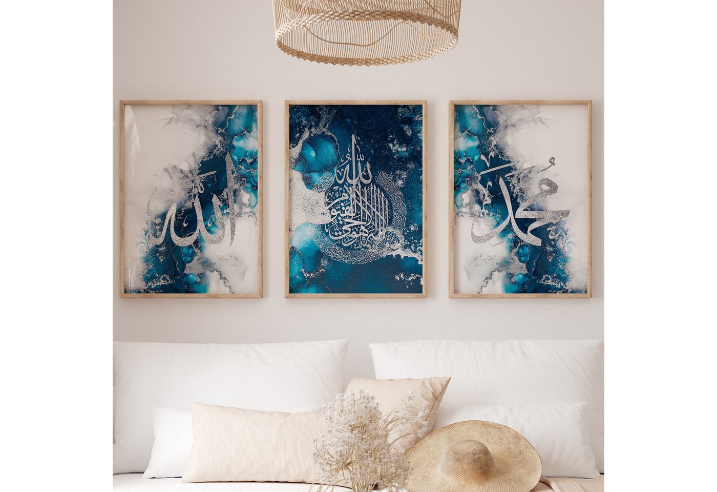 WANDKIND Poster Allah Muhammad Set Premium IP717, Islamisches Poster – Bild 3 von 4