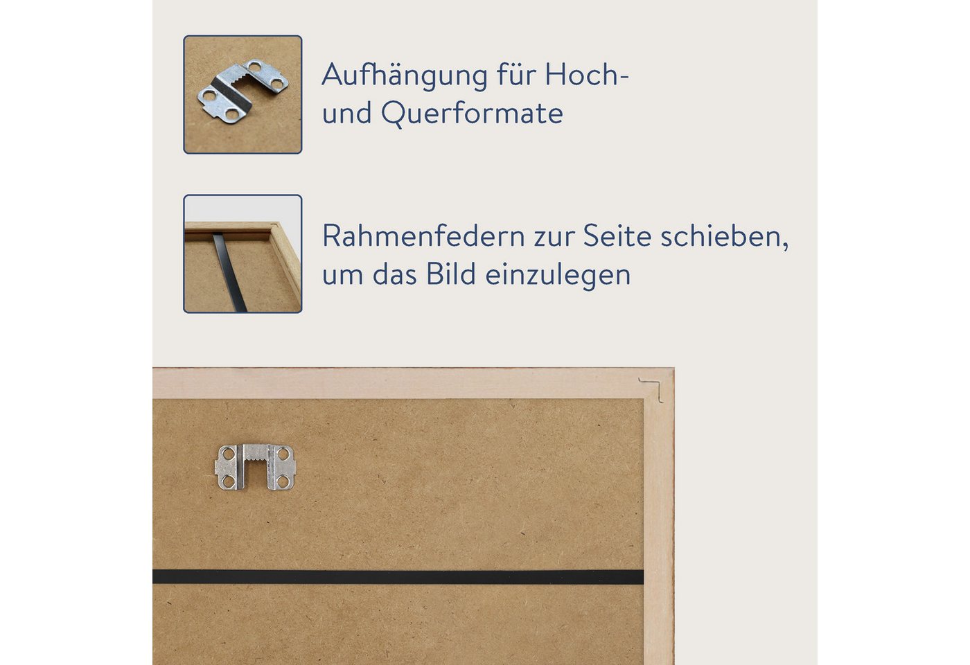 WANDStyle Bilderrahmen H950, Nussbaum Bilderrahmen 24x30 Holz, Moderner Fotorahmen Nussbaum 24x30 – Bild 5 von 5
