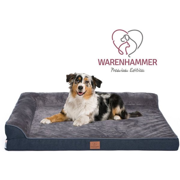 Warenhammer Tierbett Orthopädisches Premium Hundebett, flauschig weich, Abnehmbar,Waschbar, verschiedene Grössen