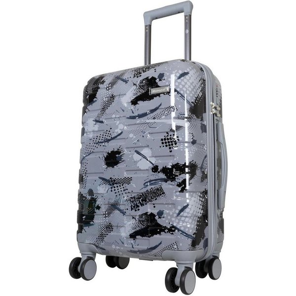 Warenhandel König Hartschalen-Trolley Cespara, 4 Rollen, Dehnfalte für Gr. L und XL, farbig abgestimmte Griffe und Rollen