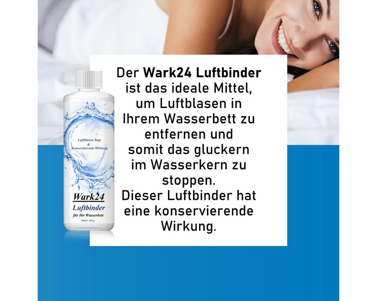 Wark24, Wasserbett Wark24 Luftbinder Bubble Stop 400g - Luftblasen Stop für Wasserbetten – Bild 2 von 5