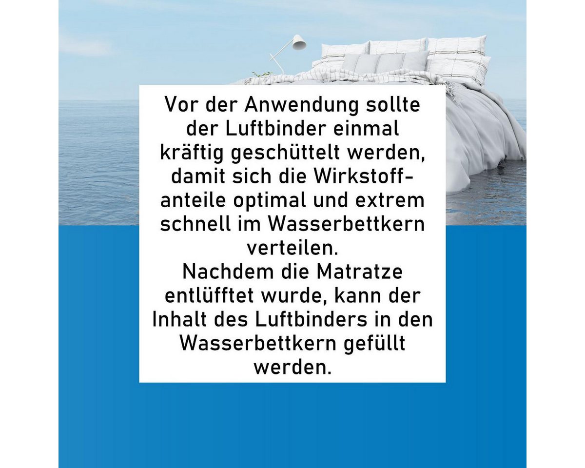Wark24, Wasserbett Wark24 Luftbinder Bubble Stop 400g - Luftblasen Stop für Wasserbetten – Bild 4 von 5