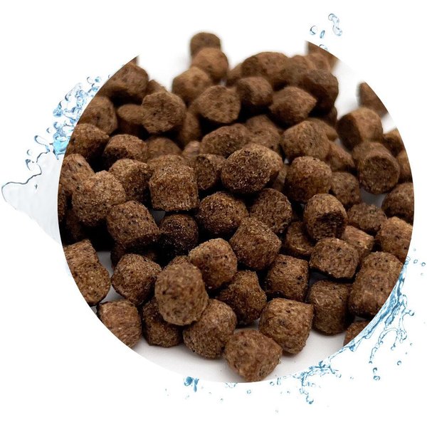 Warnick´s Tierfutterservice Karpfenfutter sinkend 6mm - extrudiertes Alleinfuttermittel, Hauptfutter für: Koi, größere Zier- & Teichfische, Karpfen