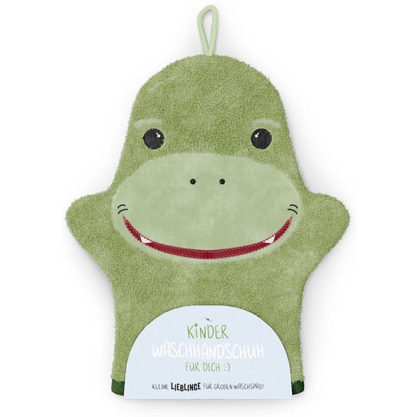 La Vida Waschhandschuh Kinder Waschlappen Waschhandschuh la vida Geschenk für Dich) Dino