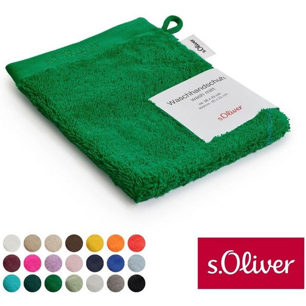 s.Oliver Waschhandschuh s.Oliver, Premium Qualität, 600 gr/m², auch als Sets erhältlich, Walkfrottier (1-St), große Farbauswahl, auch als Duschtuch, Handtuch, G
