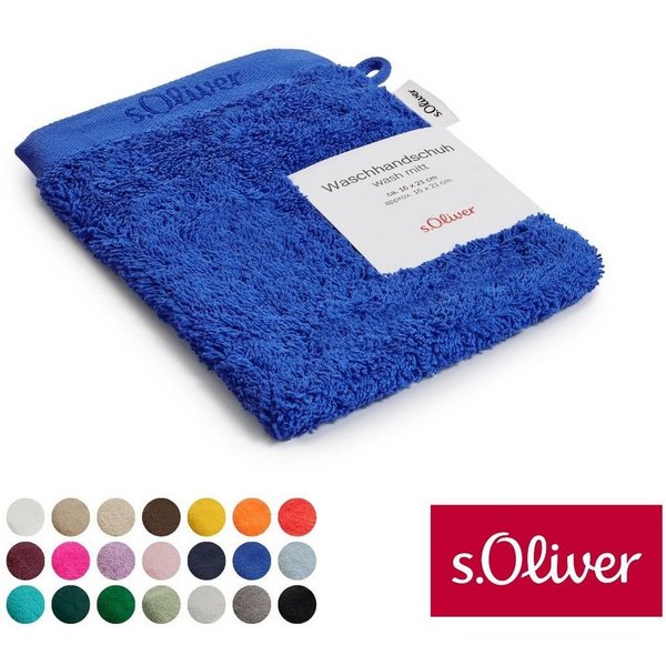 s.Oliver Waschhandschuh s.Oliver, Premium Qualität, 600 gr/m², auch als Sets erhältlich, Walkfrottier (1-St), große Farbauswahl, auch als Duschtuch, Handtuch, G