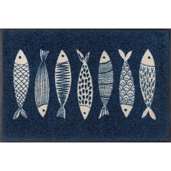 wash+dry by Kleen-Tex Fußmatte Fish Tango, rechteckig, Höhe: 7 mm