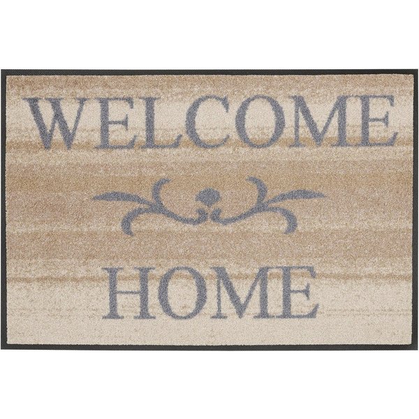 wash+dry by Kleen-Tex Fußmatte Welcome Home, rechteckig, Höhe: 7 mm, Schmutzfangmatte, mit Spruch, In- und Outdoor geeignet, waschbar