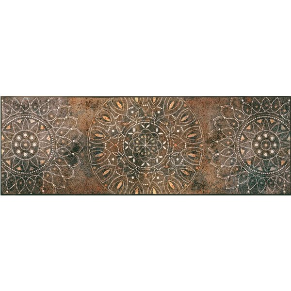 wash+dry by Kleen-Tex Läufer Madhana, rechteckig, Höhe: 7 mm, Schmutzfangläufer, Mandala Motiv, rutschhemmend, waschbar