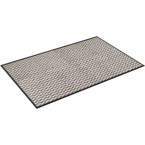 wash+dry by Kleen-Tex Teppich Duo Latte, rechteckig, Höhe: 9 mm, rutschhemmend, In- und Outdoor geeignet, waschbar