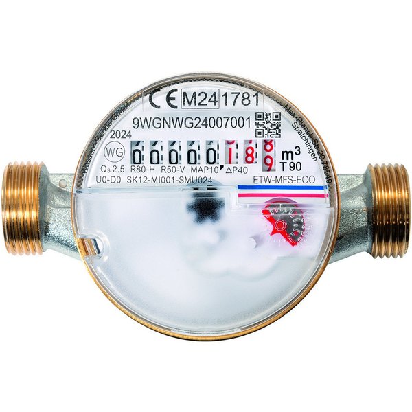 Wasser-Geräte Wasserzähler Wasserzähler Eco 2,5 m³ 80 mm für Kaltwasser