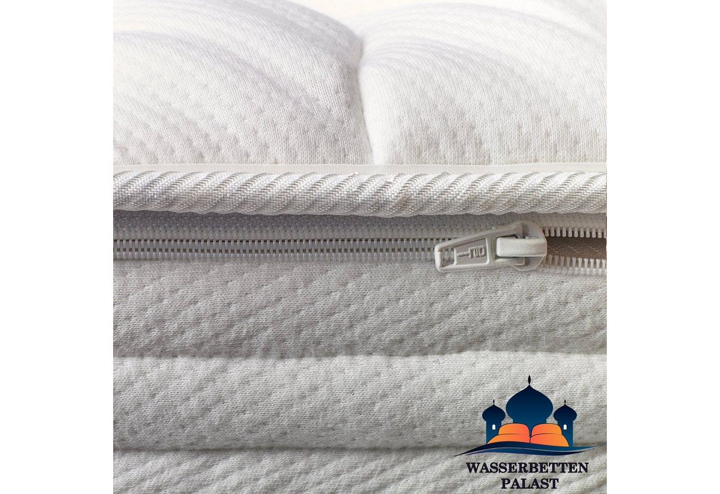 Wasserbetten-Palast, Wasserbett Premium Comfort Wasserbettbezug Silver-Line ION-Protection – Bild 5 von 5