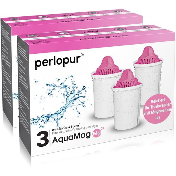 perlopur Wasserfilter perlopur Classic Magnesium Filterkartuschen AquaMag, Zubehör für perlopur, pearlco und BRITA Classic