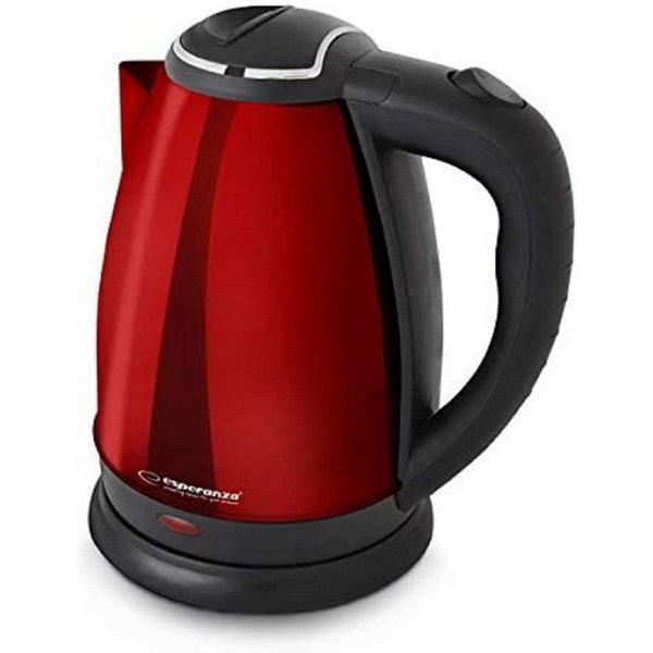 Esperanza Wasserkocher Esperanza Wasserkocher 1,8 l, 1800W Rot, Kunststoff, Edelstahl, 1,8 l, 1800,00 W, Kunststoff, Edelstahl & Automatische Abschaltung