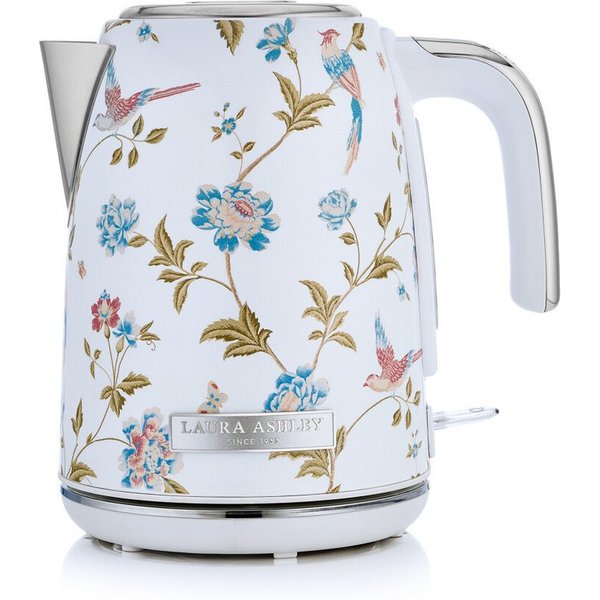 LAURA ASHLEY Wasserkocher Laura Ashley Wasserkocher 1,7L, 2200W, kabellos – Elveden White VQ, 1.7 l, 2200 W