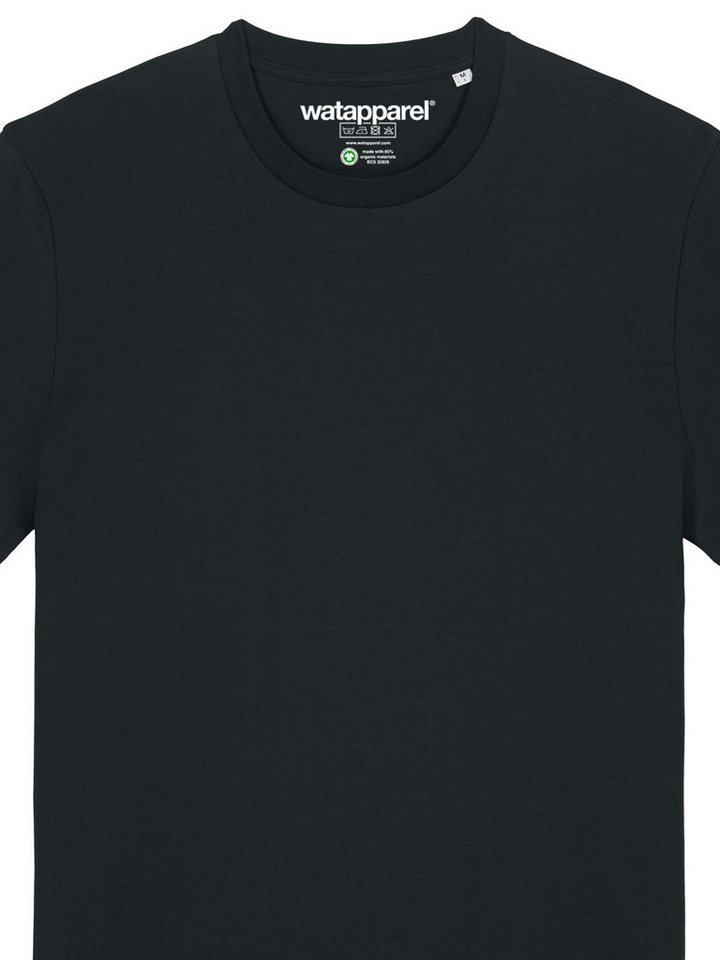 wat? Apparel T-Shirt 5er Multipack Bio Basic T-Shirt Black – Bild 2 von 3