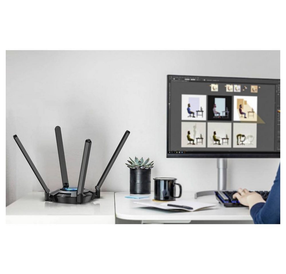 Wavlink WLAN Adapter WS-WN695X2 Netzwerk-Adapter – Bild 3 von 4